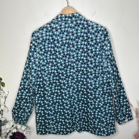 BODEN Oxshott Corduroy Blazer Heritage Blue White Stars Sz 12 {183} - Picture 6 of 9